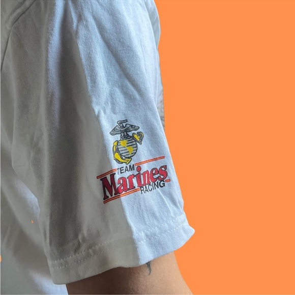 Bobby Hamilton Jr. NASCAR Orange and white t shirt - Picture 3 of 6